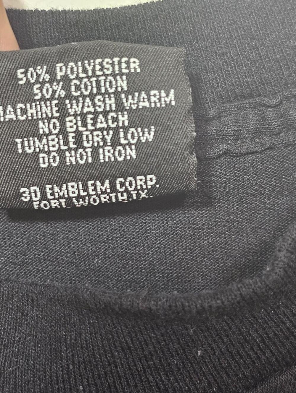 Vintage 3D Emblem T-Shirt Sturgis American Biker 1992 Black Single Stitch USA - Picture 8 of 11